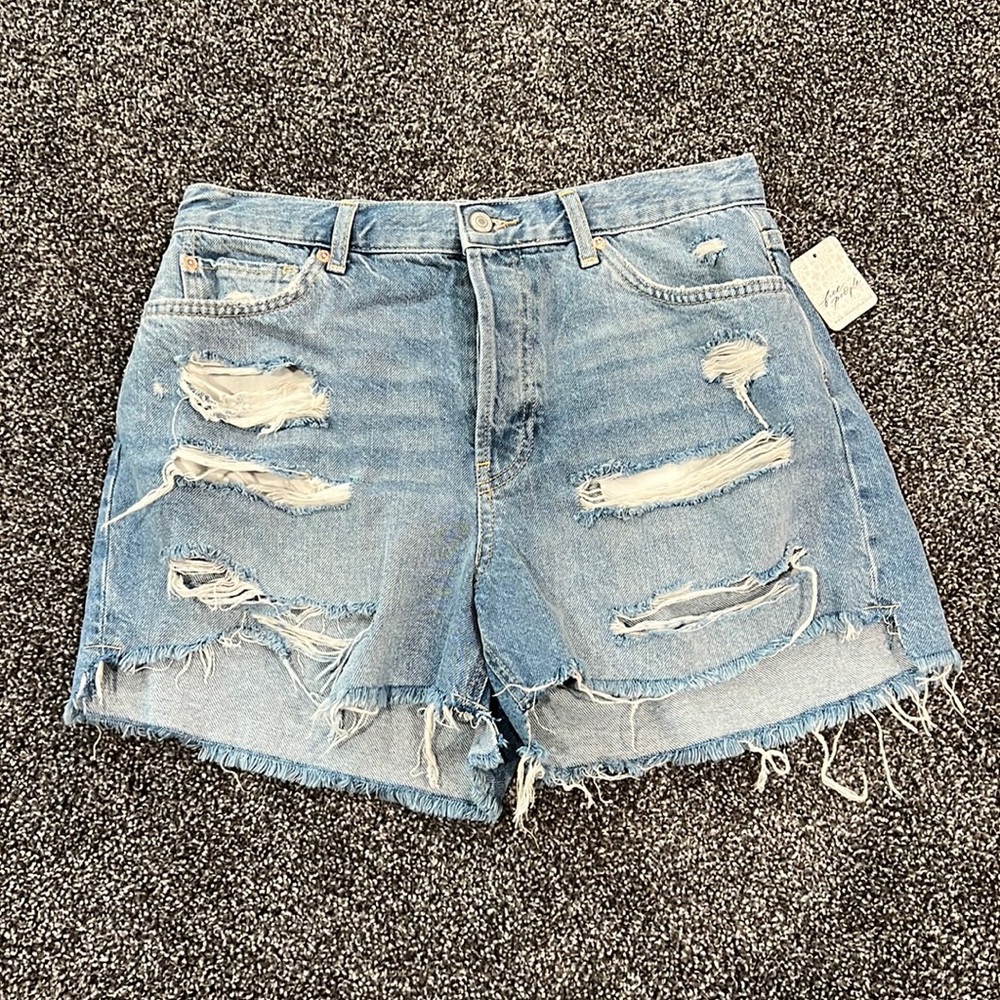 Free People Maggie Distressed Shorts